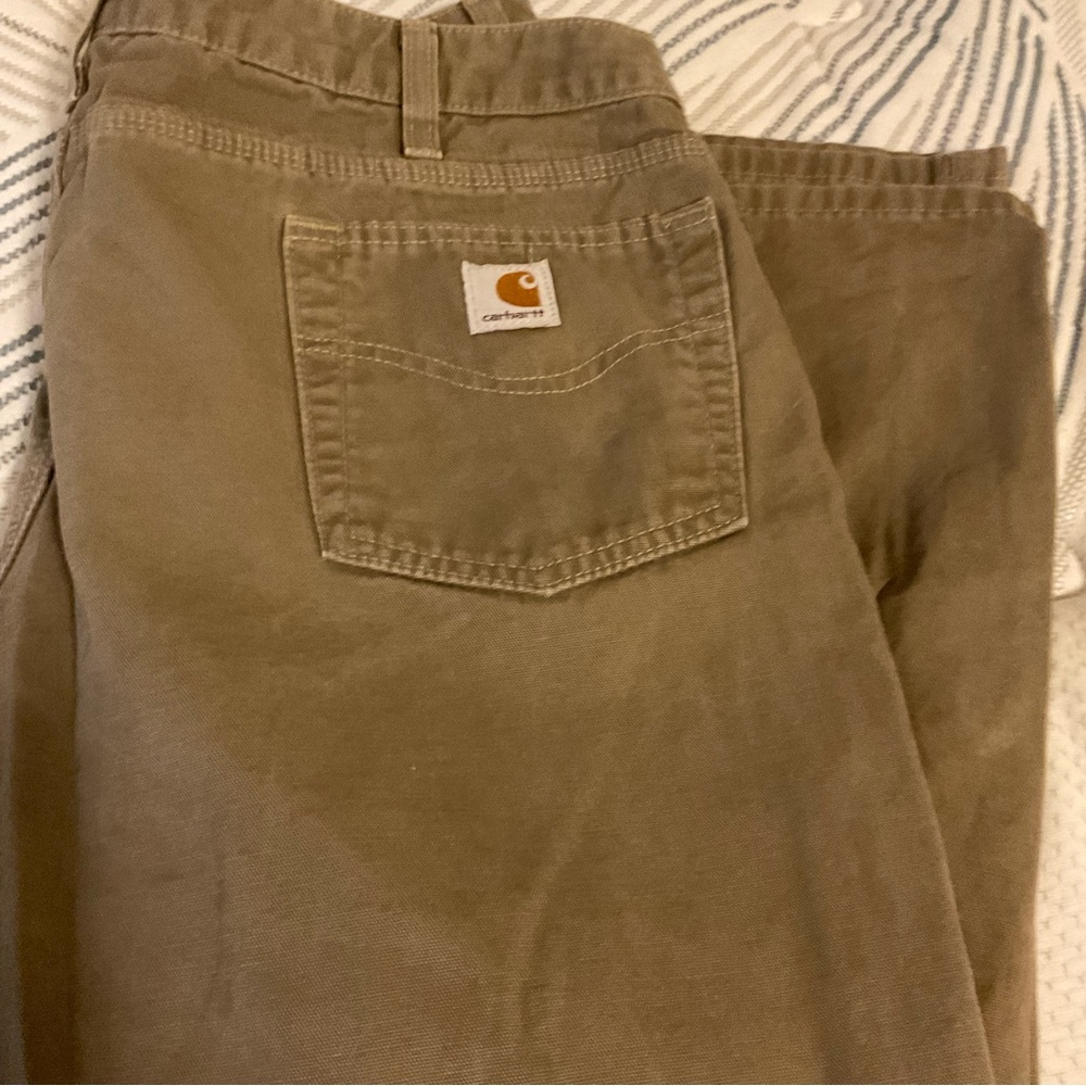 CARHARTT women’s work pants jeans so 16 length 28 bootcut wb002